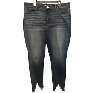BKE Parker Universal Fit High Rise Skinny Jeans Womens Size 36 Dark Blue